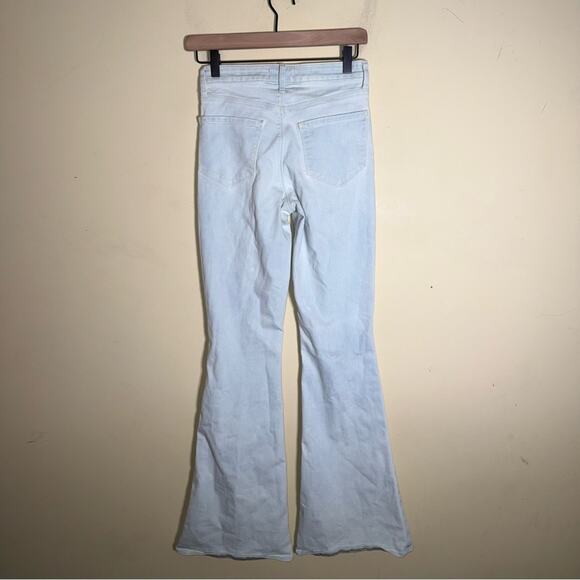 L'AGENCE Marty high waist ultra light wash flare denim jeans 23 - Picture 5 of 5